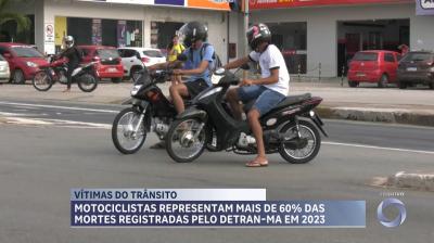 Mais de 60% dos óbitos registrados pelo DETRAN-MA em 2023 foram de motociclistas