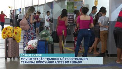 Corpus Christi: movimentação tranquila na rodoviária antes do feriado em São Luís