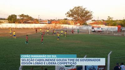 Carolina goleia time de Governador Edison Lobão e lidera Copão Maranhão do Sul