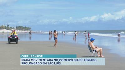 Corpus Christi: ludovicenses aproveitam feriado para ir a praia