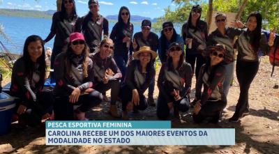 50 mulheres participam da competição de pesca esportiva feminina