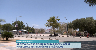 Clima seco e altas temperaturas podem causar problemas respiratórios e alérgicos 