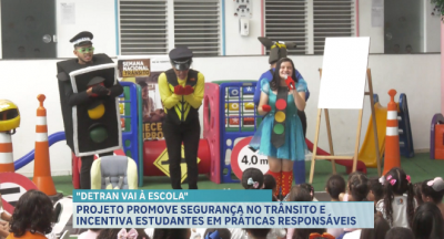 Projeto “Detran vai à escola” promove segurança no trânsito