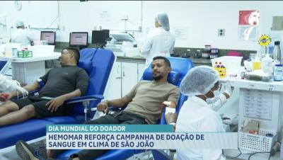 Hemomar celebra Dia Mundial do Doador de Sangue com mutirão de doações