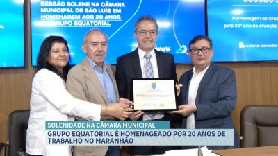 Equatorial Energia recebe homenagem por 20 anos de trabalho no Maranhão