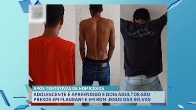 Operação prende trio por tráfico e apreende adolescente em Bom Jesus das Selvas