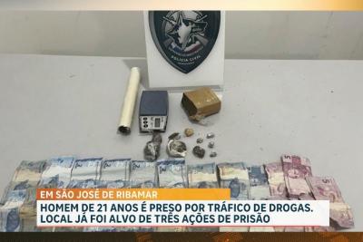 Preso suspeito de traficar drogas em quitinete na região metropolitana de São Luís