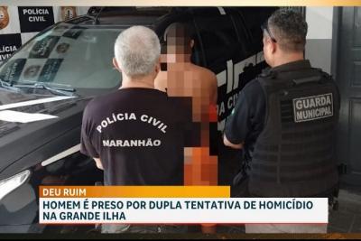 Polícia conduz suspeito de tentativa de homicídio em São José de Ribamar