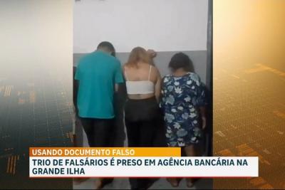 Polícia conduz trio suspeito de estelionato em São José de Ribamar