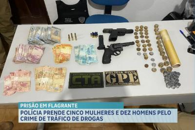 Polícia Civil prende cinco mulheres e 10 homens por tráfico de drogas em Buriti Bravo