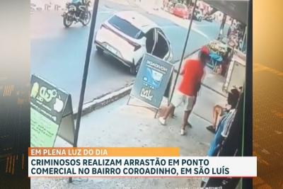 Câmeras de vigilância filmam assalto a loja de roupas no Coroadinho