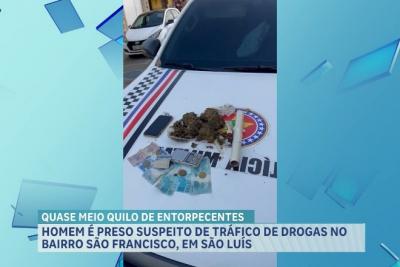 Polícia Militar prende homem com drogas no Bairro São Francisco