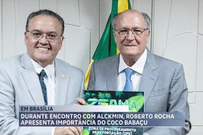 Durante encontro com Alckmin, Roberto Rocha apresenta importância do coco babaçu 