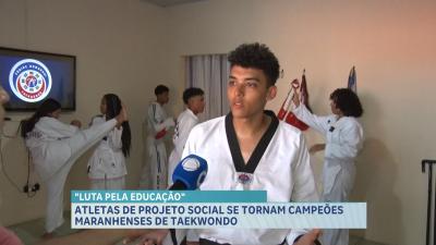 Atletas de projeto social se tornam campeões maranhenses de taekwondo