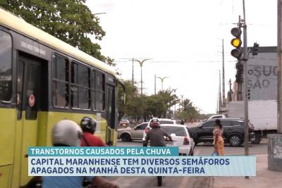 Chuva forte paralisa trânsito e afeta rotina em São Luís