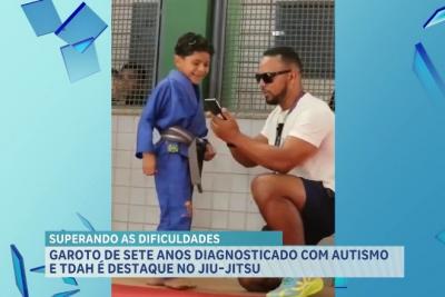 Menino com autismo e TDAH encontra no jiu-jítsu caminho de superação e conquista títulos no Maranhão