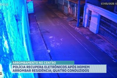 Polícia recupera eletrônicos roubados de casa na Rua dos Afogados; 4 suspeitos foram presos