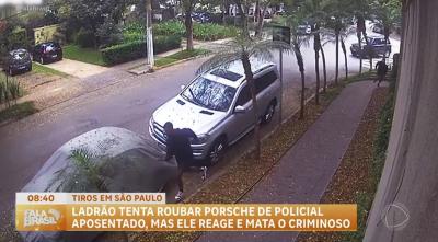 Ladrão tenta roubar Porsche de policial aposentado em SP e acaba morto