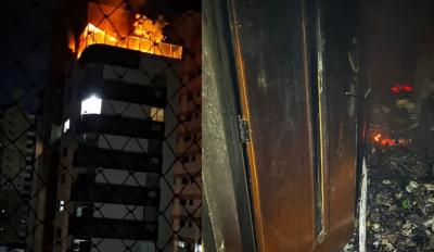 BH: mulher em surto provoca incêndio e destrói cobertura em bairro nobre