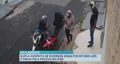 Dupla suspeita de diversos assaltos são presos em São Luís