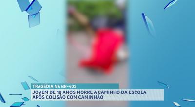 Motociclista morre após colidir com caminhão na BR-402, no município de Axixá