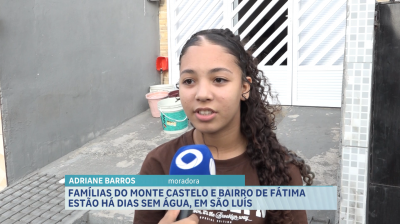 Bairros de São Luís estão sem água há mais de uma semana, relatam moradores