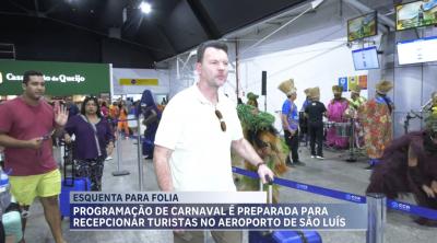 Bicho Terra recepciona turistas no aeroporto de São Luís