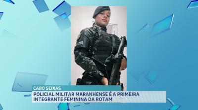 Cabo Amanda Vanylla é a primeira mulher formada no curso da Rotam no MA