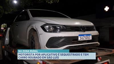 Polícia recupera carro roubado de motorista por aplicativo em São Luís