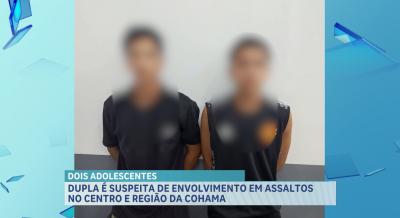 Polícia conduz suspeitos de assaltos no Centro de São Luís