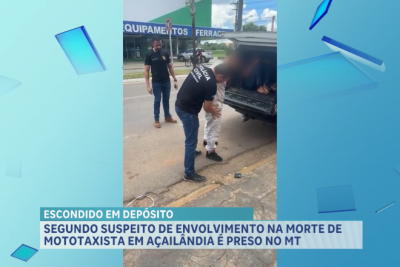 Segundo suspeito de envolvimento na morte de mototaxista é preso no Mato Grosso