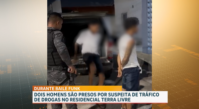 Dupla é presa por suspeita de tráfico de drogas no Residencial Terra Livre