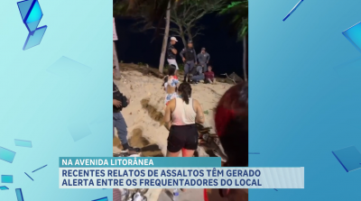 Casos de assaltos na Av. Litorânea têm gerado alerta entre frequentadores do local