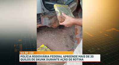 PRF apreende 22 kg de drogas na BR-230, em Balsas
