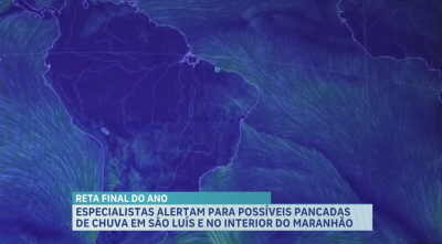 Pancadas de chuvas são previstas para os últimos dias do ano na capital