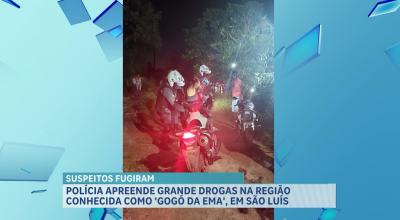 PM apreende drogas no “Gogó da Ema”, na rua Santo Antônio, em São Luís