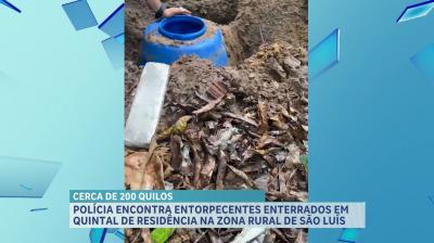 Suspeito de esconder drogas em terreno é preso pela polícia