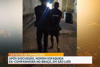Preso suspeito de esfaquear ex-companheira no Centro de São Luís