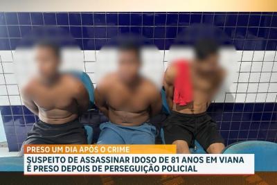Presos suspeitos de envolvimento na morte de idoso em Viana, no MA