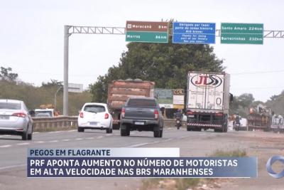 PRF-MA flagra mais de 1.700 motoristas em alta velocidade no MA (slide)