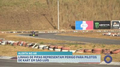 Linhas de pipas representam perigo para pilotos de kart em São Luís