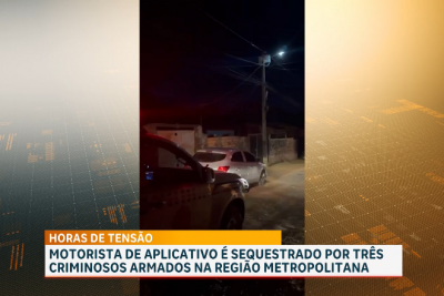 Motorista de aplicativo é vítima de sequestro relâmpago e extorsão em Paço do Lumiar