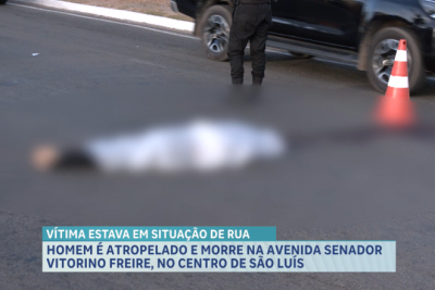 Homem em situação de rua morre atropelado na Av. Vitorino Freire, em São Luís