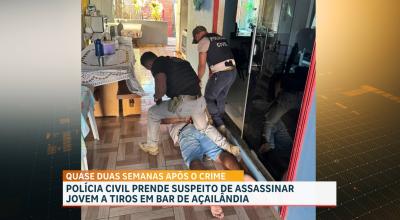 Preso suspeito de homicídio de homem em bar de Açailândia, no MA