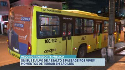 Ônibus é alvo de assalto na Avenida dos Africanos, em São Luís