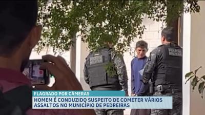 Preso suspeito de furtar comércio e roubar motocicleta em Pedreiras, no MA