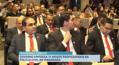 Governo realiza ato de posse coletiva de novos policiais civis do Maranhão
