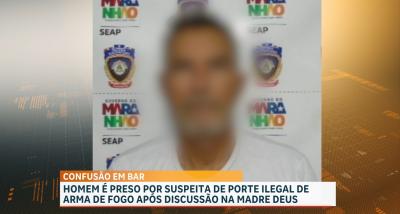 Homem é preso por porte ilegal de arma de fogo na Madre Deus, em São Luís