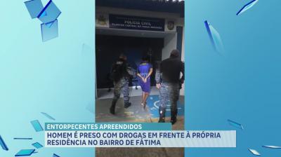 Preso suspeito de tráfico de drogas no bairro de Fátima, em São Luís