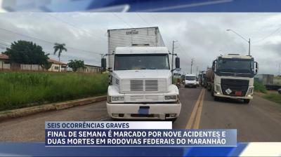 Nove acidentes e 2 mortes são registradas no primeiro final de semana de fevereiro